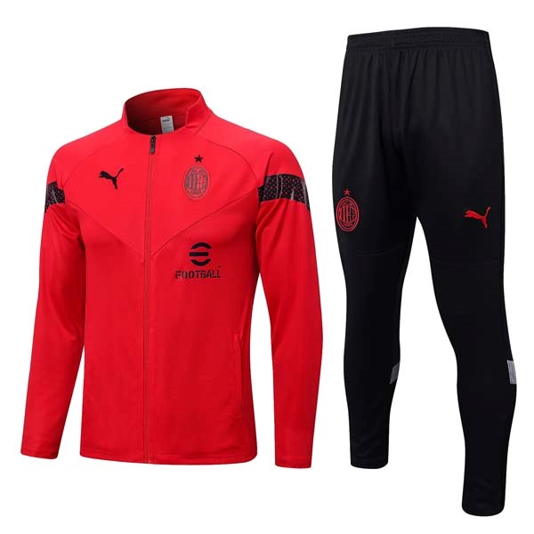 Chandal AC Milan 2022 2023 Rojo Negro